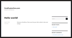 Desktop Screenshot of fordfusionfan.com